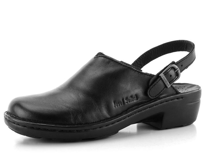 Josef Seibel černé pantofle nazouváky 9592023