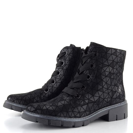 Ara šněrovací kotník Dover Schwarz/Uni 12-23126-13