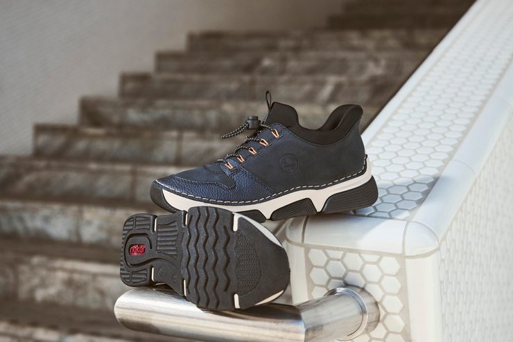 Rieker prozouvací polobotky modrý 45963-14