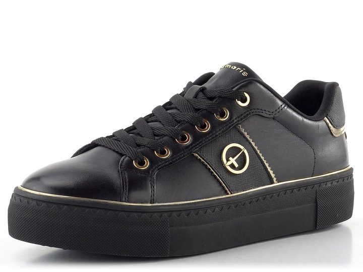 Tamaris tenisky na platformě black uni 1-23724-42
