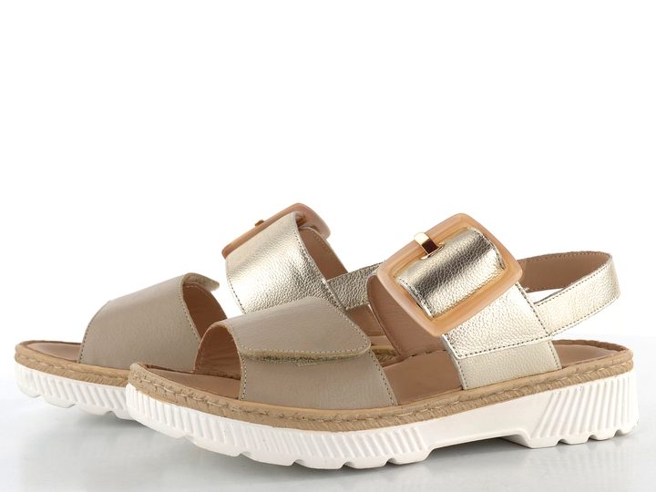 Ara dámské sandály Capri Sand/Platin 12-39104-08