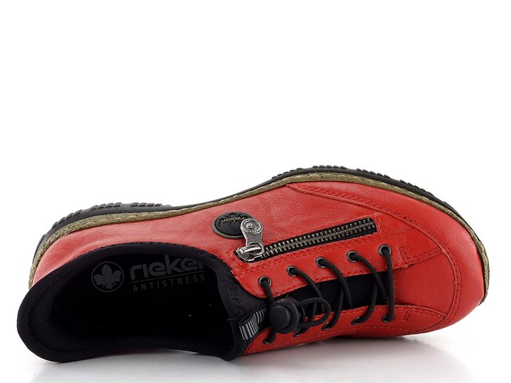 Rieker nazúvacie poltopánky červené N3267-33