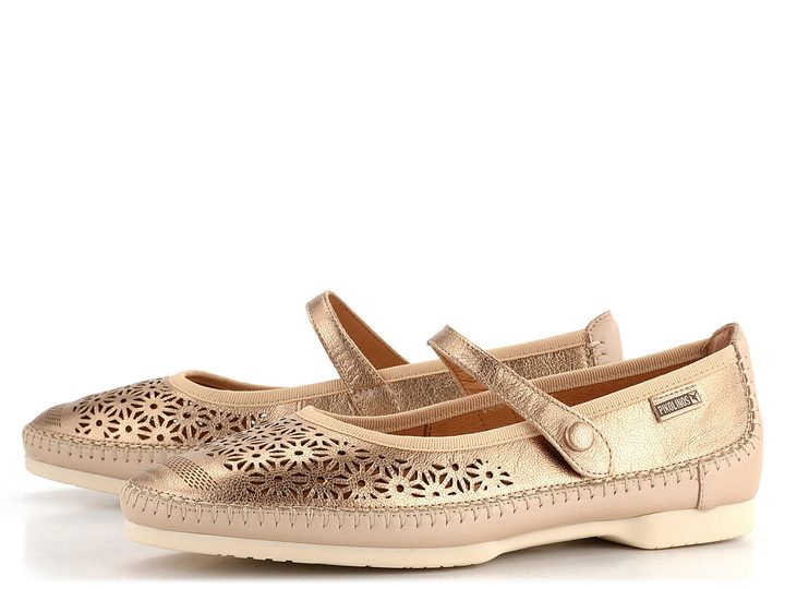 Pikolinos propalované baleríny s páskem Aguilas Champagne W6T-2594CLC1