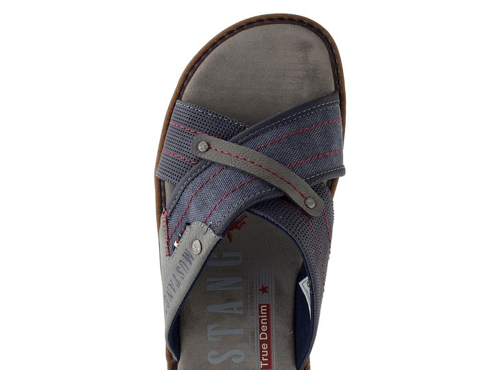 Mustang pánské pantofle s kříženými pásky navy 26M0101001