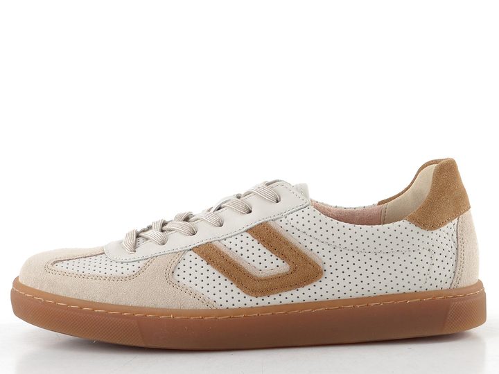 Gabor široké tenisky offwhite/walnut kombi 86.545.60