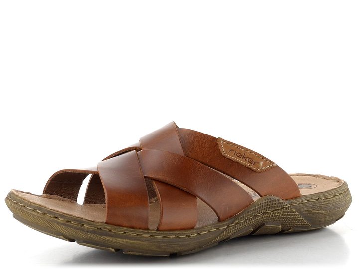 Rieker pánské pantofle hnědé 22092-24