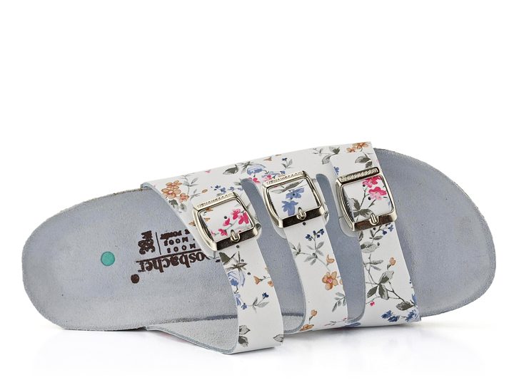 Moosbacher fuzbetové pantofle Hasel/bílá folklor 519