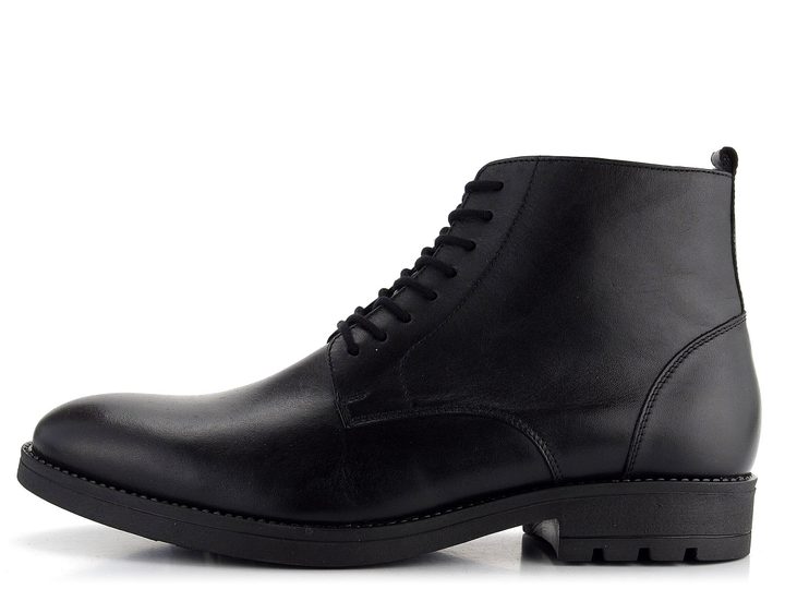 Barton pánský šněrovací vyteplený kotník černý MBZ2