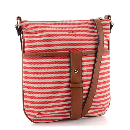 Ara dámská pruhovaná crossbody červená 16-21208-75