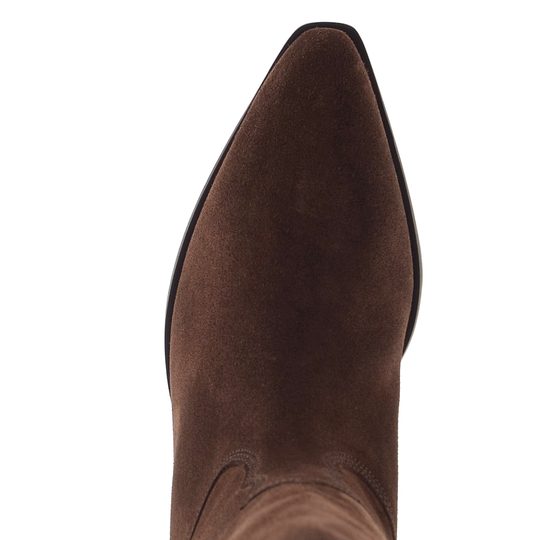Högl semišové kozačky chocplum 2-102822-2100