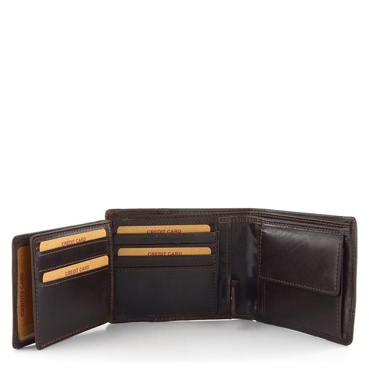 Lagen peňaženka kombinovaná hnedá 2108/T