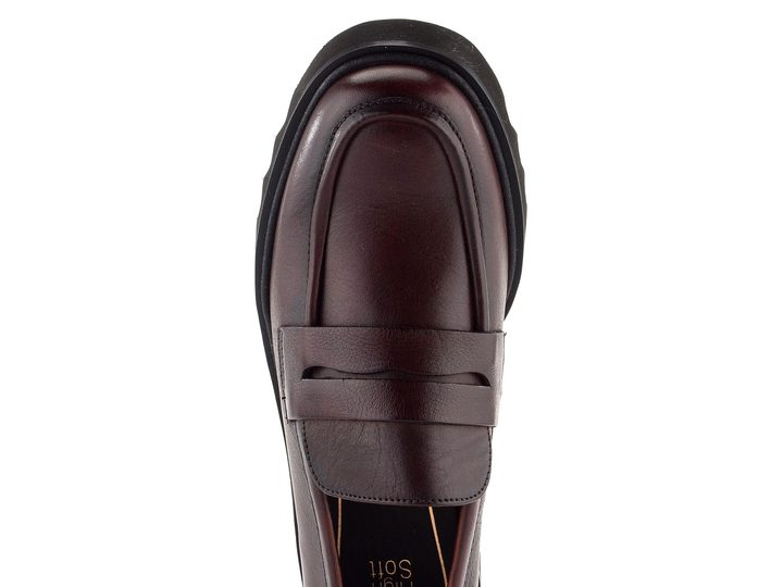 Ara kožené mokasíny na hrubé podešvi Paris-Sport Amarone 12-21502-19
