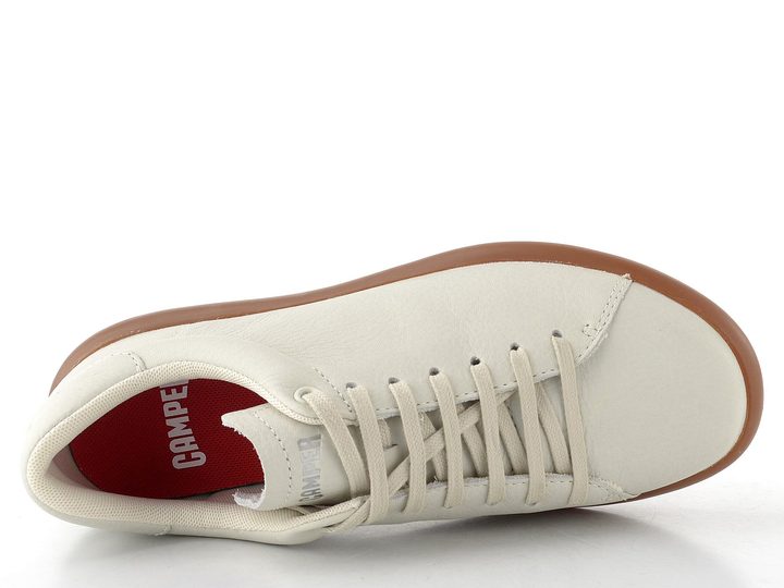 Camper šněrovací polobotky Pelotas white natural K201819-003
