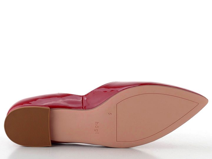 Högl vykrojené lakované baleríny red 0-170014-4000