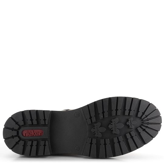 Rieker šnurovacia členková obuv s membránou Champignon/Schwarz Y3163-60