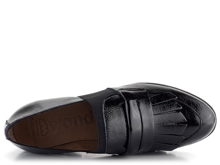 Wonders slip-on poltopánky na kline Negro C-33301