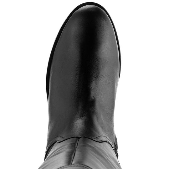 Gabor čierne kožené čižmy XL-Vario 32.069.57
