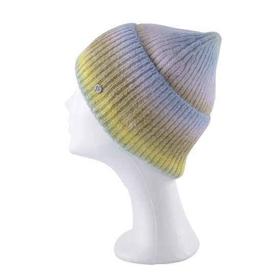 Fraas pletená čepice s barevným gradientem cloudy turquoise 667098-678