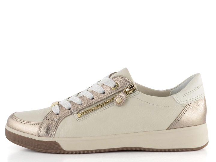 Ara dámské tenisky se zipem Rom Sand/Cream/Weiss 12-34432-63