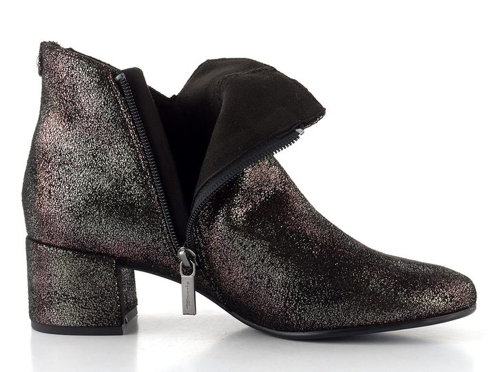 Tamaris elegantní textilní kotník pewter 1-25354-43