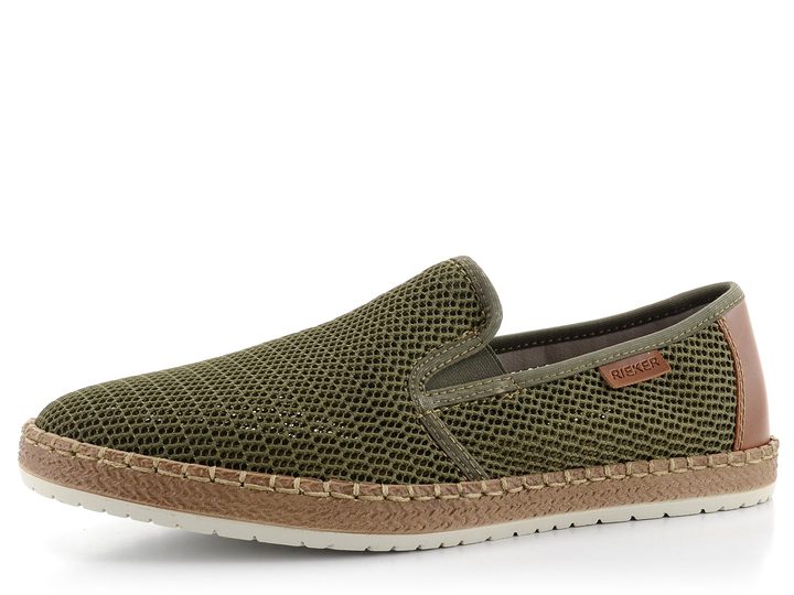 Rieker khaki pánské espadrilky B5276-54