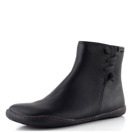 Camper kožený kotník Peu black K400676-004