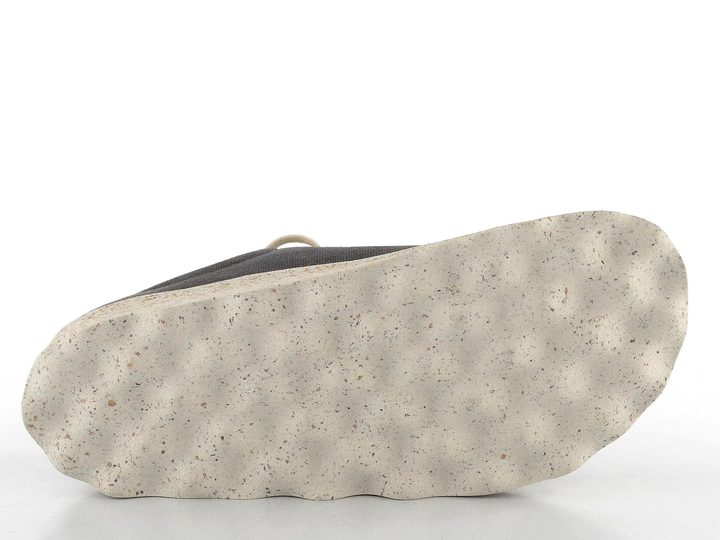 Asportuguesas plátěné polobotky na platformě washed black P018025020