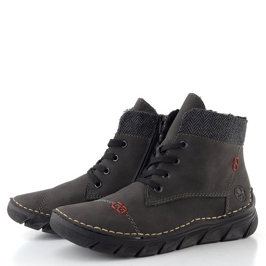 Rieker šněrovací kotník šedý 55031-45