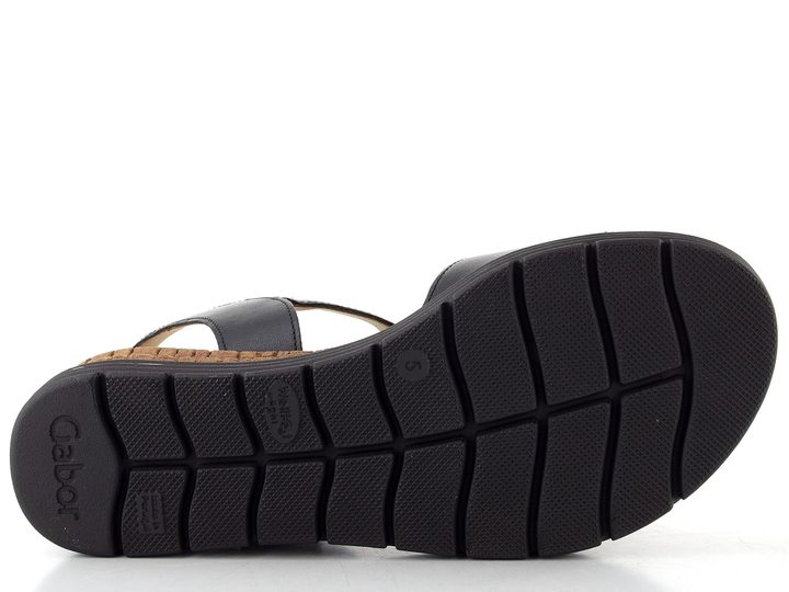 Gabor sandály na klínu schwarz 82.700.57