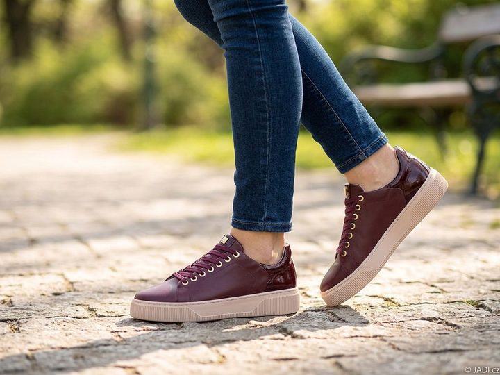 Högl sneakers poltopánky cabernet/porzelan 0-103413-4405