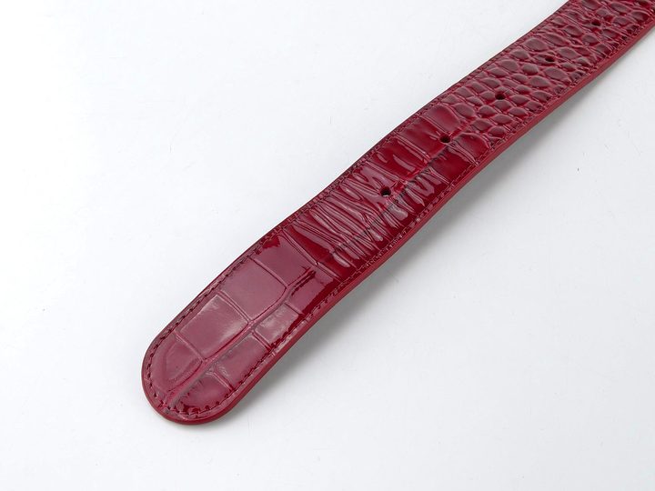 Högl dámský luxusní kožený opasek cabernet/schwarz 0-156017-4401