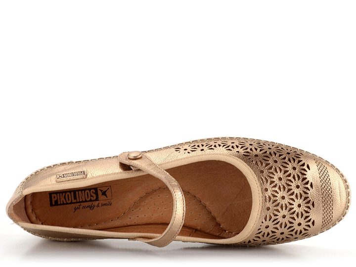 Pikolinos propalované baleríny s páskem Aguilas Champagne W6T-2594CLC1
