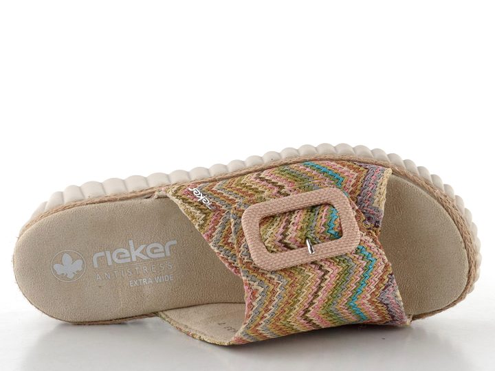 Rieker pantofle na klínku Pastell 69253-91