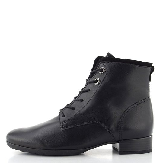 Gabor širší šněrovací kotník černý 72.715.57