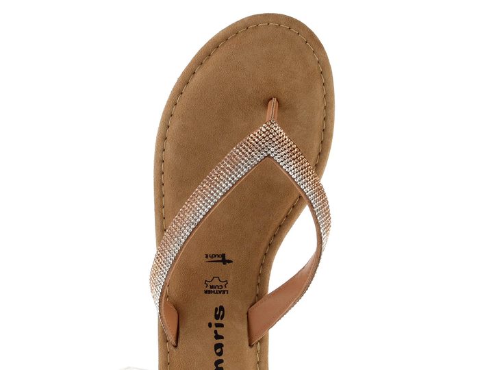 Tamaris žabky s kamienkami Rose Glam 1-27129-44