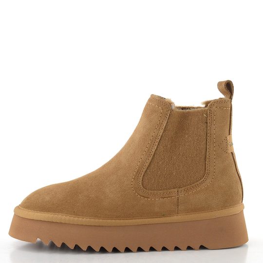 Tamaris kožená chelsea členková obuv camel 1-26419-45