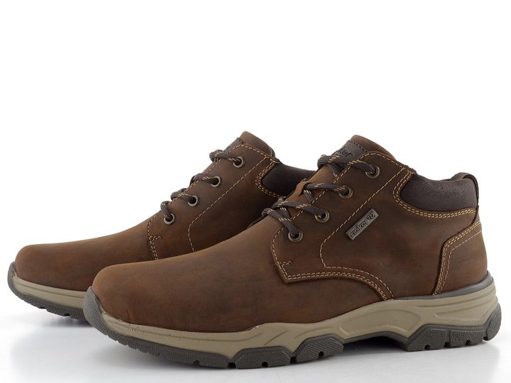 Rieker pánský šněrovací kotník s membránou hnědý 31204-22