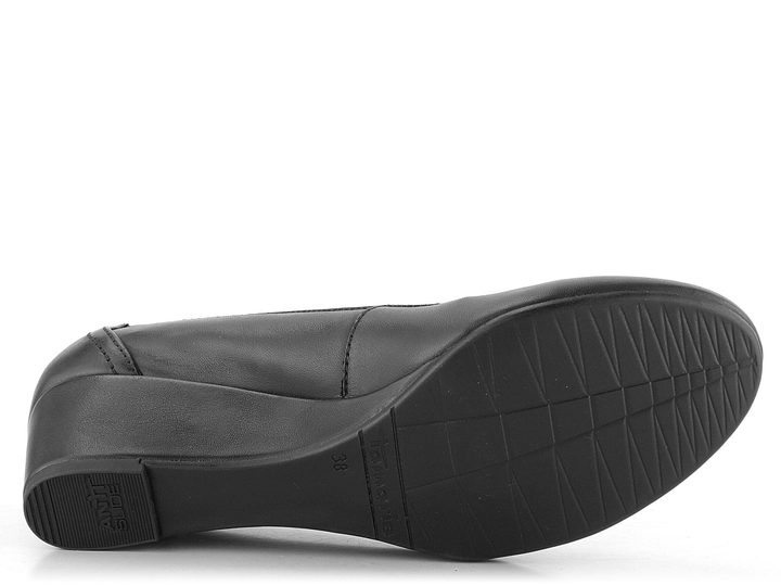 Tamaris lodičky na klínu Black 1-22320-41