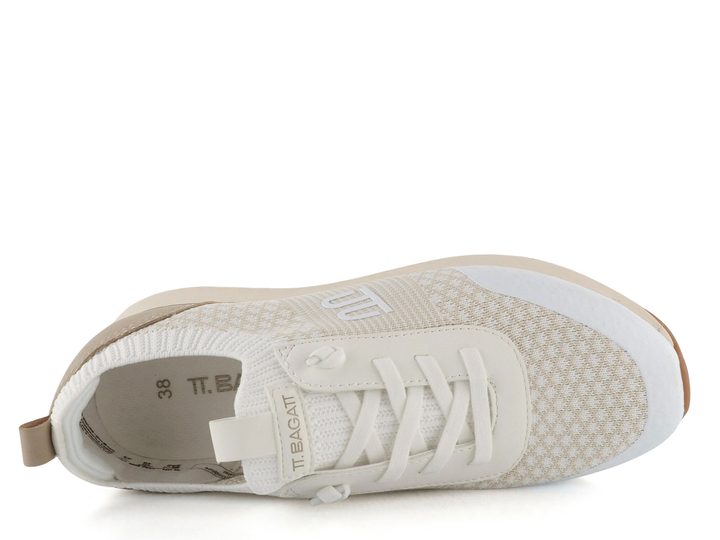 TT.BAGATT prozouvací tenisky bílé/béžové D31-ARA60-6955