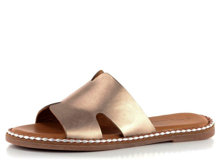 Tamaris metalické kožené pantofle 1-27163-24