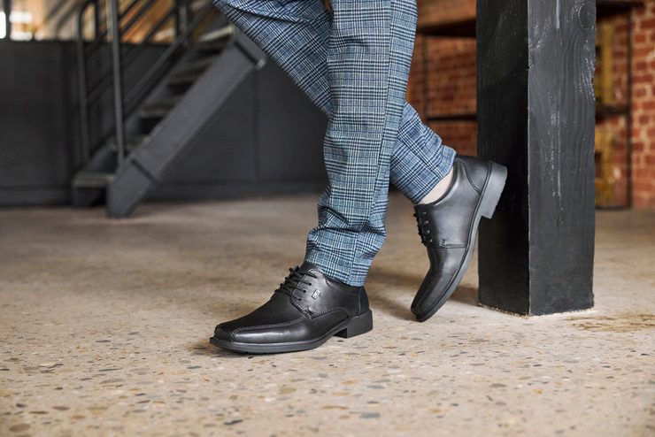 Rieker pánske poltopánky s membránou čierne B0013-00