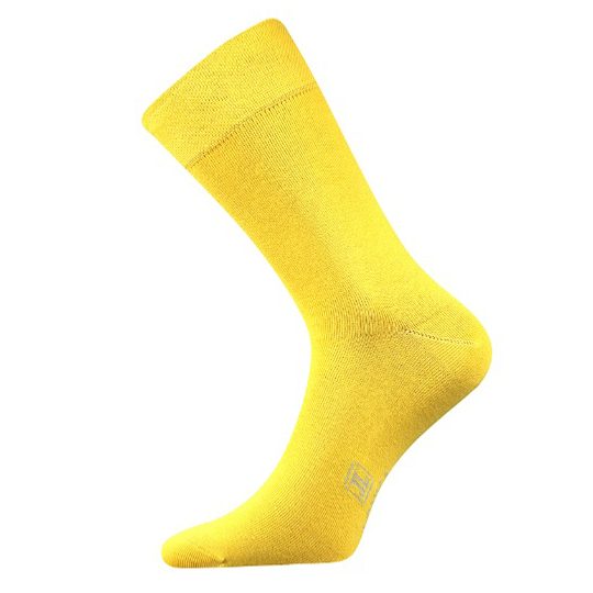 Lonka ponožky hladké  světle žluté