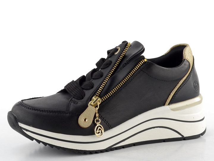 Remonte tenisky na klínku černé D0T03-01