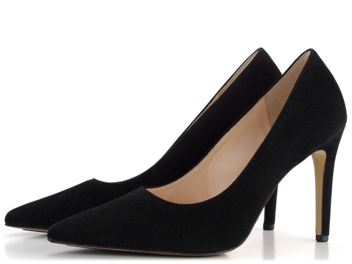 Högl semišové lodičky na jehlovém podpatku Schwarz 0-179002