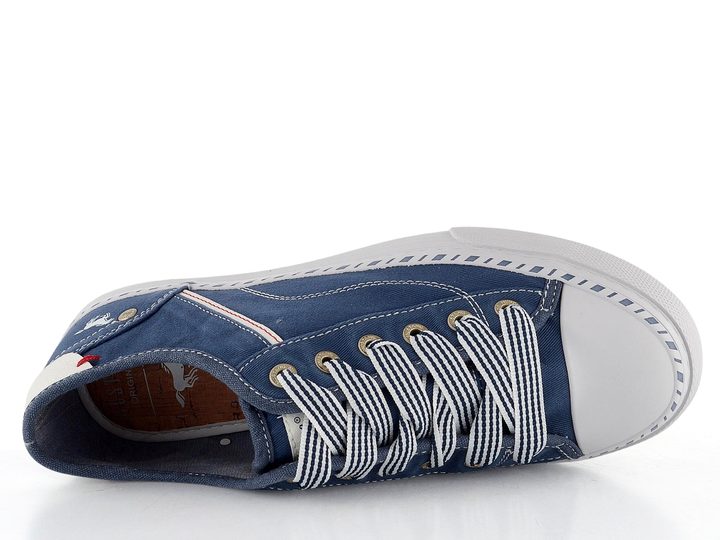 Mustang plátěné tenisky na platformě Jeansblau 1376-303-841