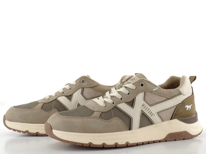 Mustang pánske šnurovacie tenisky beige 26M0291005