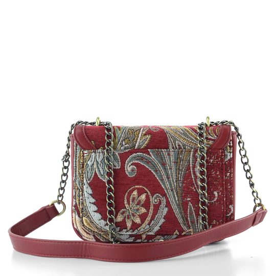 Bulaggi malá crossbody kabelka červená se vzorem BU30-261350