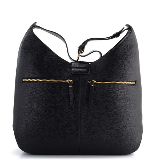 Geox kožená kabelka veľká Black D35KNA00046C9999