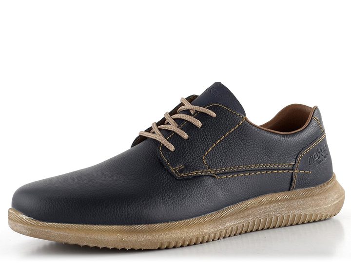 Rieker pánske šnurovacie poltopánky tmavo modré 10402-14