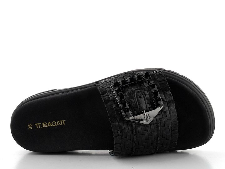 TT.BAGATT dámské černé pantofle D31-AK793-5000